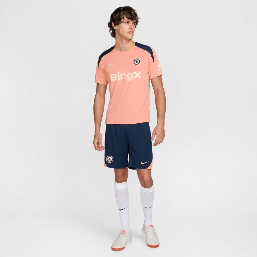 Chelsea Training T-Shirt Dri-FIT Strike - Apricot/Obsidian/Guava Ice - Men's-SoccerKits Hub | Buy Soccer Jerseys Online